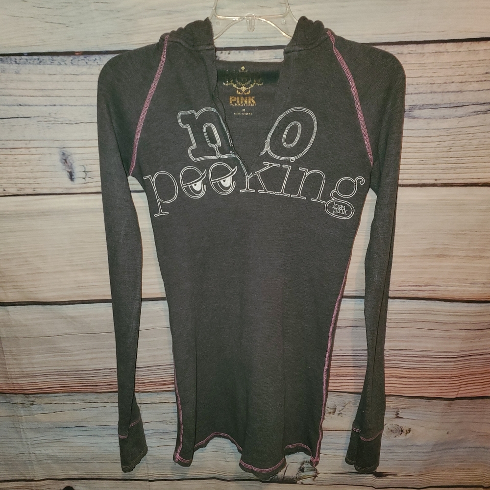 Pink Thermal Hoodie